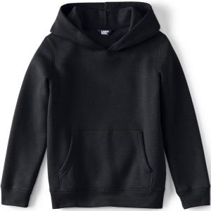 Lands’ End Kids Fleece Pullover Hoodie(Black)