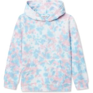 Lands’ End Kids Fleece Pullover Hoodie(Deep Lavendar Tie Dye)