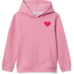 Lands’ End Kids Fleece Pullover Hoodie(Sweetheart/Desert Rose)