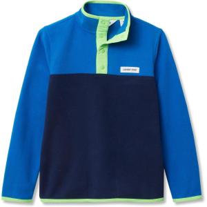 Lands’ End Kids Fleece Quarter Zip(Cobalt/Navy/Green)