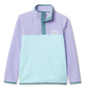 Lands’ End Kids Fleece Quarter Zip(Purple/Clear/Trellis)