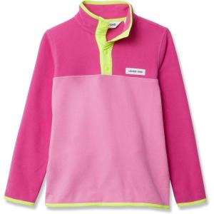 Lands’ End Kids Fleece Quarter Zip(Rose Violet/Pink/Yellow)
