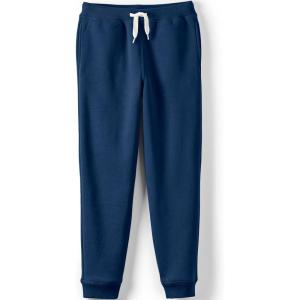 Lands’ End Kids Iron Knee Fleece Jogger Sweatpants(Deep Sea Navy)