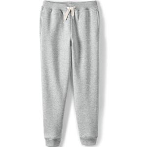 Lands’ End Kids Iron Knee Fleece Jogger Sweatpants(Gray Heather)