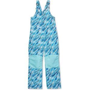 Lands’ End Kids Iron Knee Insulated Winter Snow Bibs(Aqua Splash Brush)