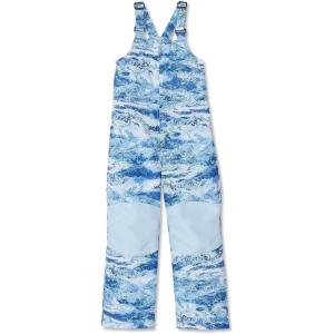 Lands’ End Kids Iron Knee Insulated Winter Snow Bibs(Blue Arctic Mountain)