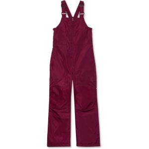 Lands’ End Kids Iron Knee Insulated Winter Snow Bibs(Dark Magenta)