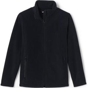 Lands’ End Kids Mid-weight Fleece Jacket(Black)