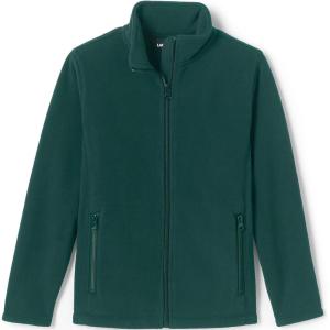 Lands’ End Kids Mid-weight Fleece Jacket(Evergreen)