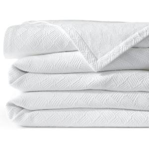 Lands’ End Matelasse Coverlet White King(White)
