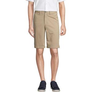 Lands’ End Men’s 11″ Traditional Fit Comfort First Stretch Chino Shorts(Khaki)