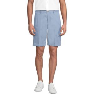 Lands’ End Men’s Big 9″ Traditional Fit No Iron Chino Shorts(Pale Slate Blue)