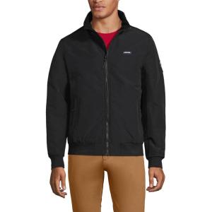 Lands’ End Men’s Classic Squall Waterproof Insulated Jacket(Black)