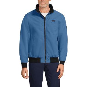 Lands’ End Men’s Classic Squall Waterproof Insulated Jacket(Mariner Blue)