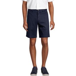 Lands’ End Men’s Comfort Waist 9″ No Iron Chino Shorts(Radiant Navy)