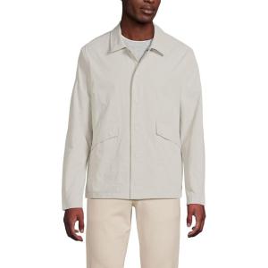 Lands’ End Men’s Crinkle Jacket(Light Stone)