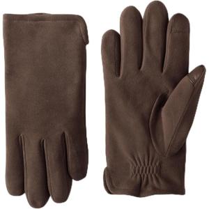 Lands’ End Men’s EZ Touch Suede Gloves(Rich Coffee)