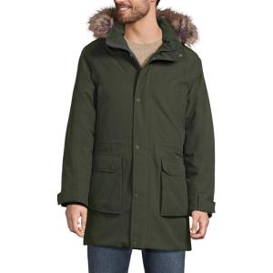 Lands’ End Men’s Expedition Winter Parka(Darkest Olive)