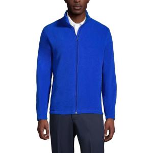Lands’ End Men’s Full-Zip Mid-Weight Fleece Jacket(Cobalt)