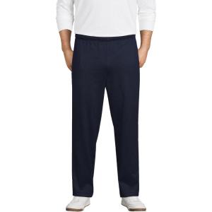 Lands’ End Men’s Jersey Knit Pant(Radiant Navy)
