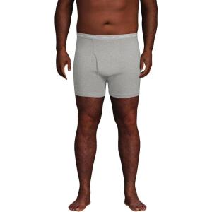 Lands’ End Men’s Knit Boxer Brief Mixed 3 Pack(Gray Heather)