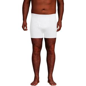 Lands’ End Men’s Knit Boxer Brief Mixed 3 Pack(White)