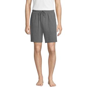 Lands’ End Men’s Knit Jersey Pajama Shorts(Charcoal Heather)
