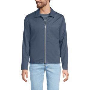 Lands’ End Men’s Lightweight Full Zip Jacket(Slate Blue)
