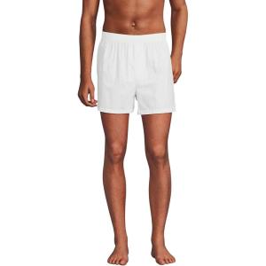 Lands’ End Men’s Poplin Boxers (3-pack)(White)