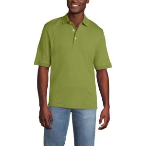 Lands’ End Men’s Short Sleeve American-Grown Supima Cotton Polo Shirt(Winter Pear)