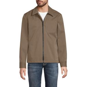 Lands’ End Men’s Squall Mac Rain Jacket(Vintage Taupe)
