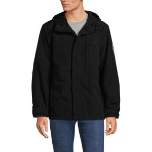 Lands’ End Men’s Squall Unlined Rain Jacket(Black)