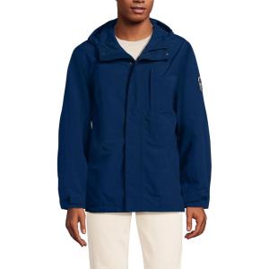 Lands’ End Men’s Squall Unlined Rain Jacket(Deep Sea Navy)
