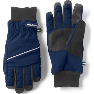 Lands’ End Men’s Squall Waterproof Gloves(Deep Sea Navy)