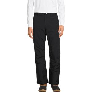 Lands’ End Men’s Squall Waterproof Insulated Snow Pants(Black)