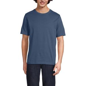 Lands’ End Men’s Super-T Short Sleeve T-Shirt(Nightfall Blue)