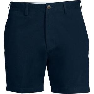 Lands’ End Men’s Traditional Fit 6″ No Iron Chino Shorts(Radiant Navy)