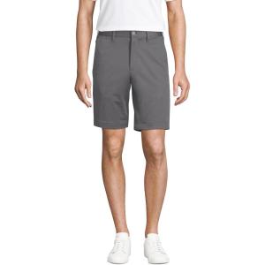 Lands’ End Men’s Traditional Fit 9″ Flex Performance Golf Shorts(Charcoal)
