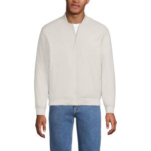 Lands’ End Men’s WanderFree Insulated Bomber Jacket(Light Stone)