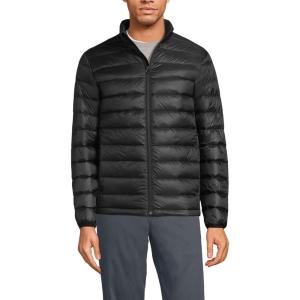Lands’ End Men’s Wanderweight Ultralight Packable Down Jacket(Black)
