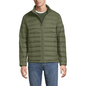 Lands’ End Men’s Wanderweight Ultralight Packable Down Jacket(River Stone Green)