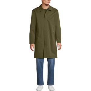 Lands’ End Men’s Waterproof Mac Raincoat(Woodland Moss)