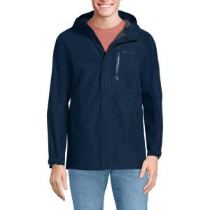 Lands’ End Men’s Waterproof Rain Jacket(Radiant Navy)