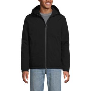Lands’ End Men’s Weatherproof Reversible Hooded Jacket(Black/Radiant Navy)