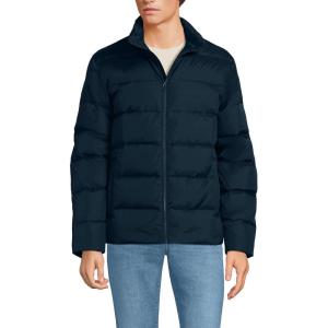 Lands’ End Men’s Wide Channel 600 Down Puffer Jacket(Radiant Navy)