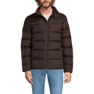 Lands’ End Men’s Wide Channel 600 Down Puffer Jacket(Rich Coffee)