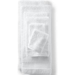 Lands’ End Organic Towel White 6 Piece Towel Set(White)