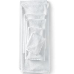 Lands’ End Quick Dry Towel White 6 Piece Towel Set(White)