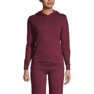 Lands’ End School Uniform Adult Hooded Pullover Sweatshirt(Burgundy)