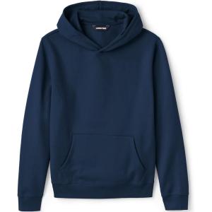 Lands’ End School Uniform Adult Hooded Pullover Sweatshirt(Classic Navy)